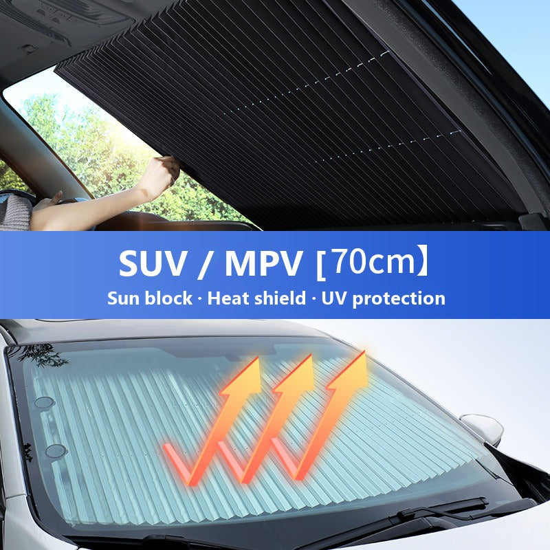 Mercedes retractable windshield sun shade