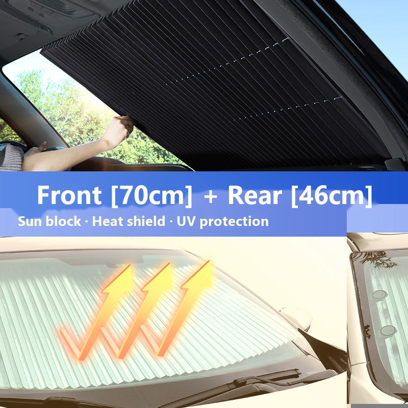 Mercedes retractable windshield sun shade