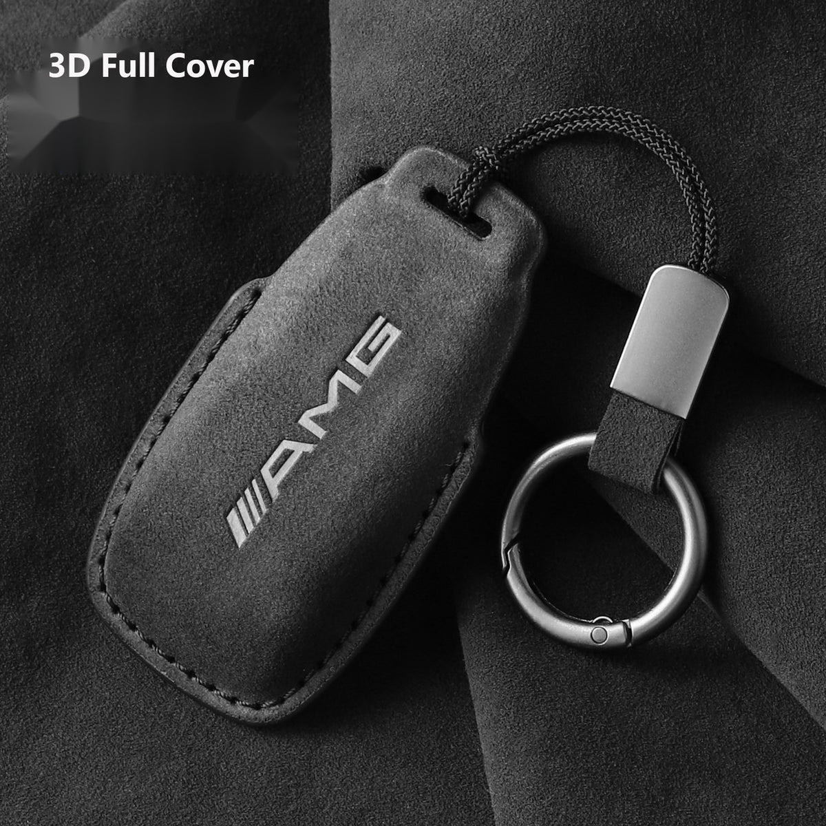 Mercedes-Benz 3D Microfiber Suede Key Case – New Oval Smart Key