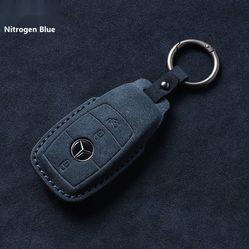 Mercedes-Benz 3D Microfiber Suede Key Case – New Oval Smart Key