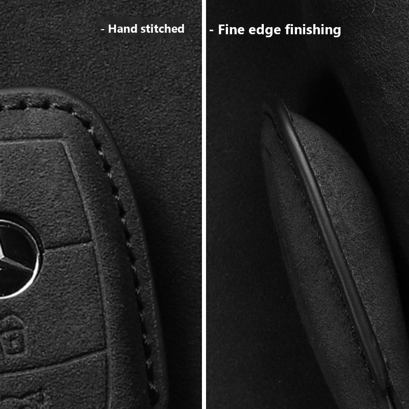 Mercedes-Benz 3D Microfiber Suede Key Case – New Oval Smart Key