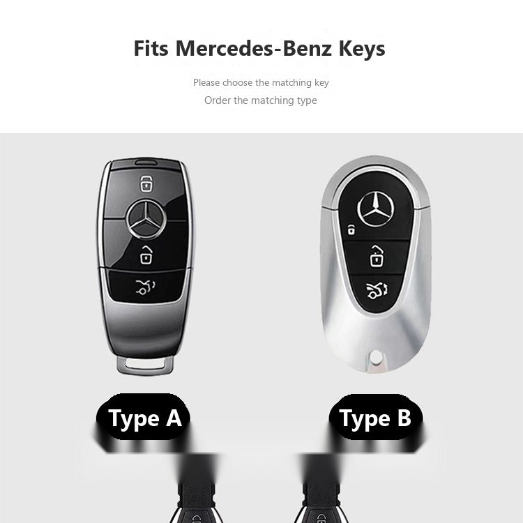 Mercedes-Benz 3D Microfiber Suede Key Case – New Oval Smart Key
