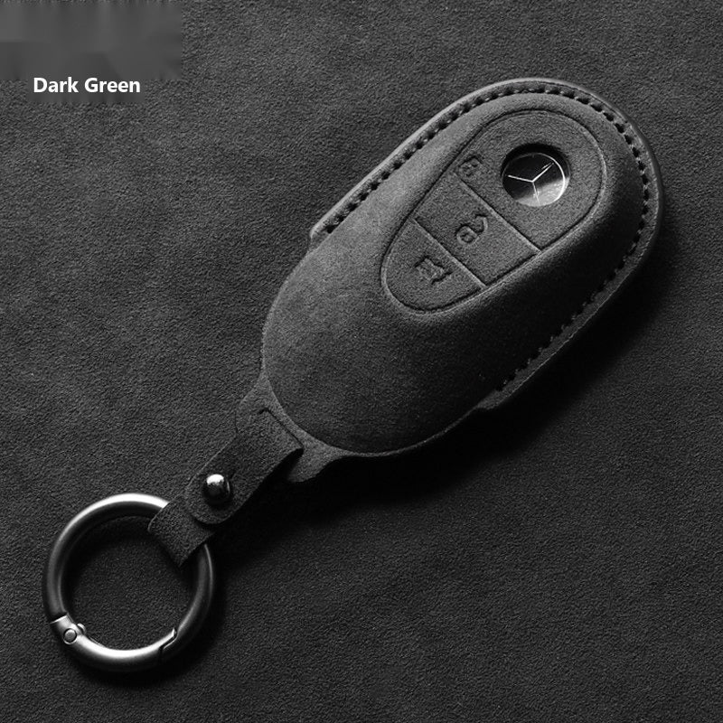 Mercedes-Benz 3D Microfiber Suede Key Case – New Oval Smart Key