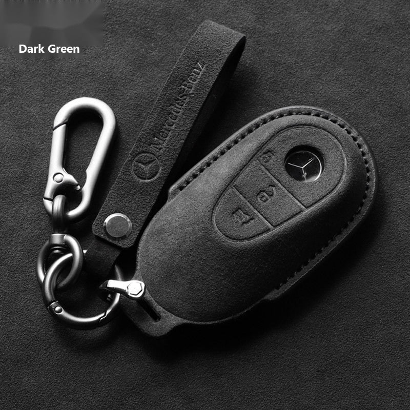 Mercedes-Benz 3D Microfiber Suede Key Case – New Oval Smart Key