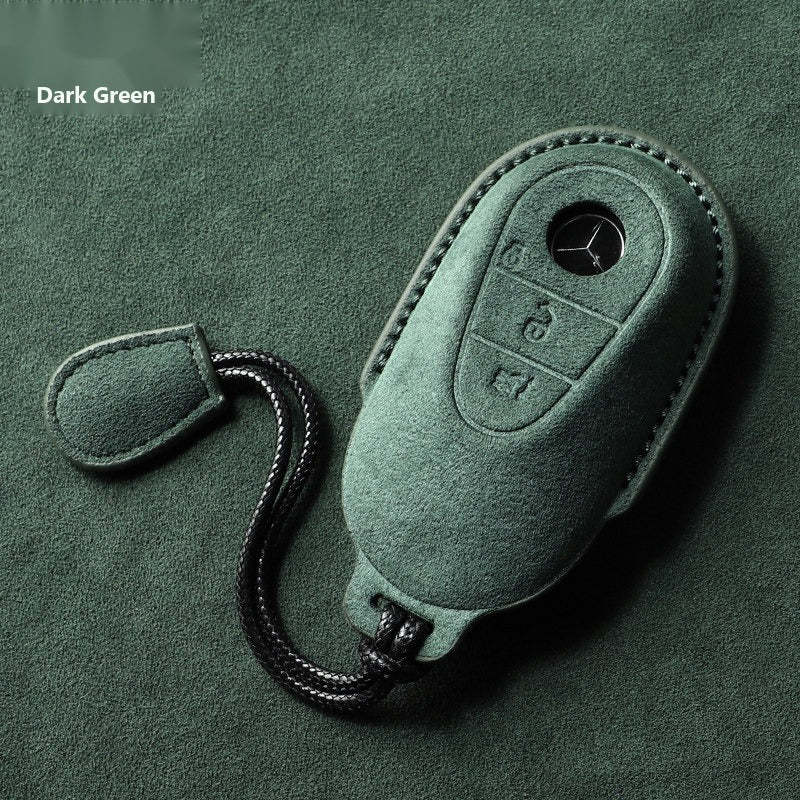 Mercedes-Benz 3D Microfiber Suede Key Case – New Oval Smart Key
