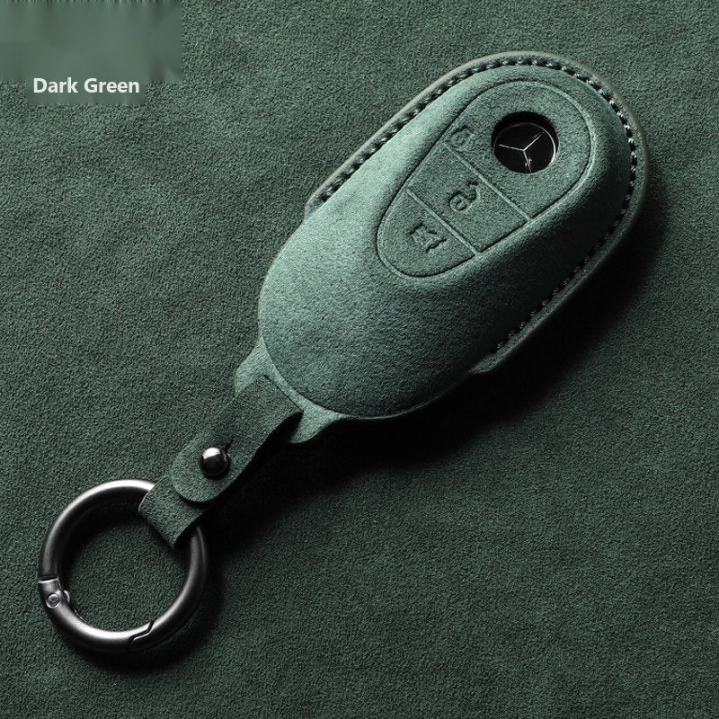 Mercedes-Benz 3D Microfiber Suede Key Case – New Oval Smart Key