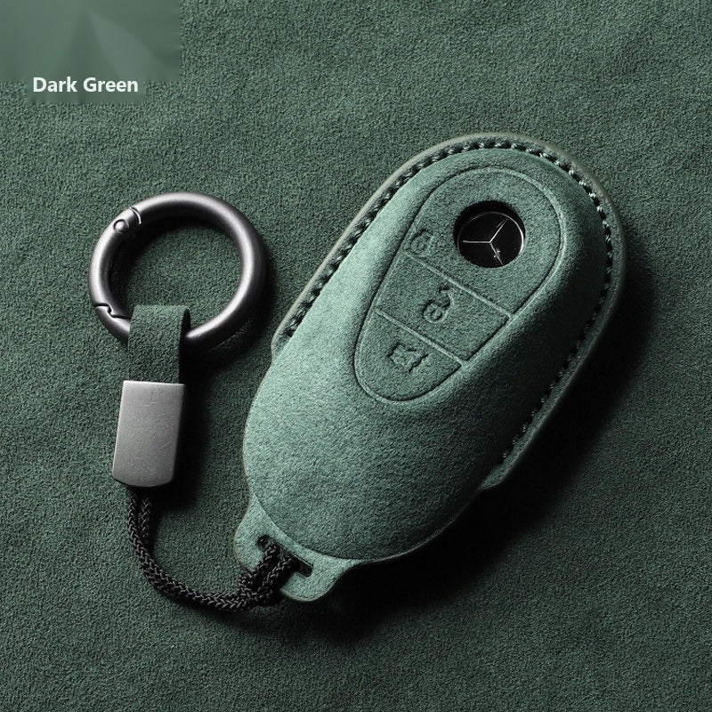 Mercedes-Benz 3D Microfiber Suede Key Case – New Oval Smart Key