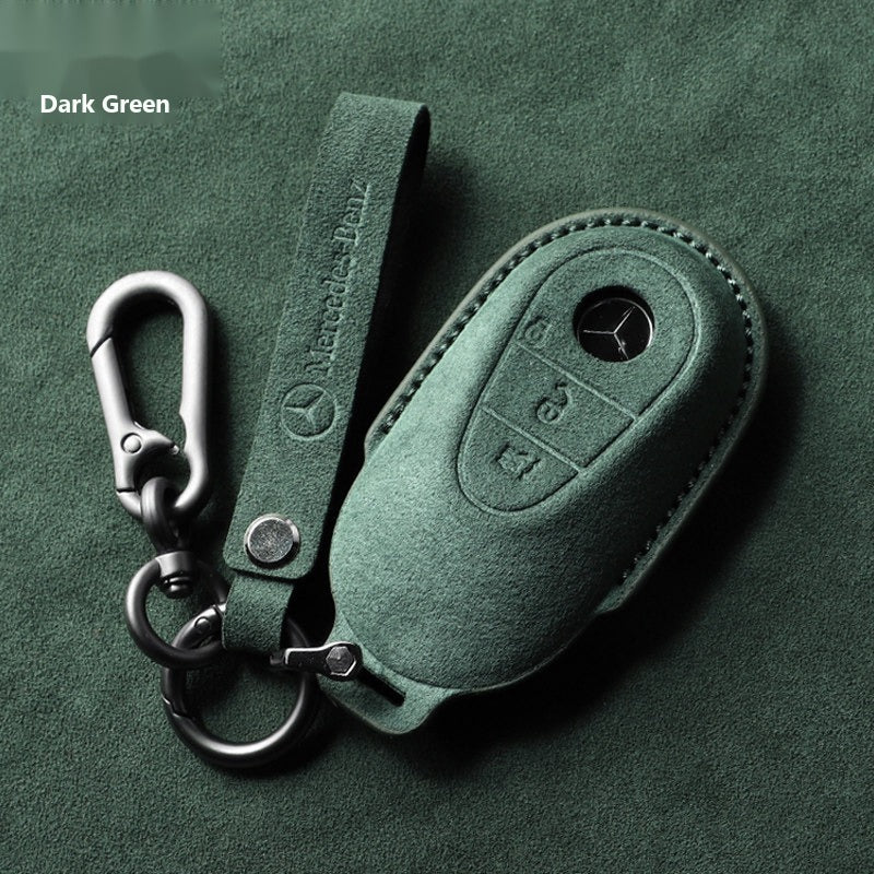 Mercedes-Benz 3D Microfiber Suede Key Case – New Oval Smart Key