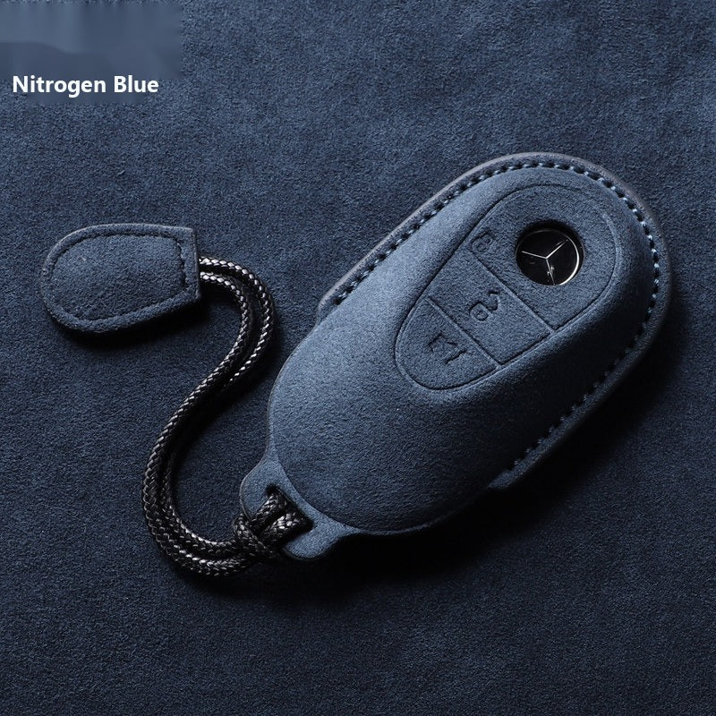 Mercedes-Benz 3D Microfiber Suede Key Case – New Oval Smart Key