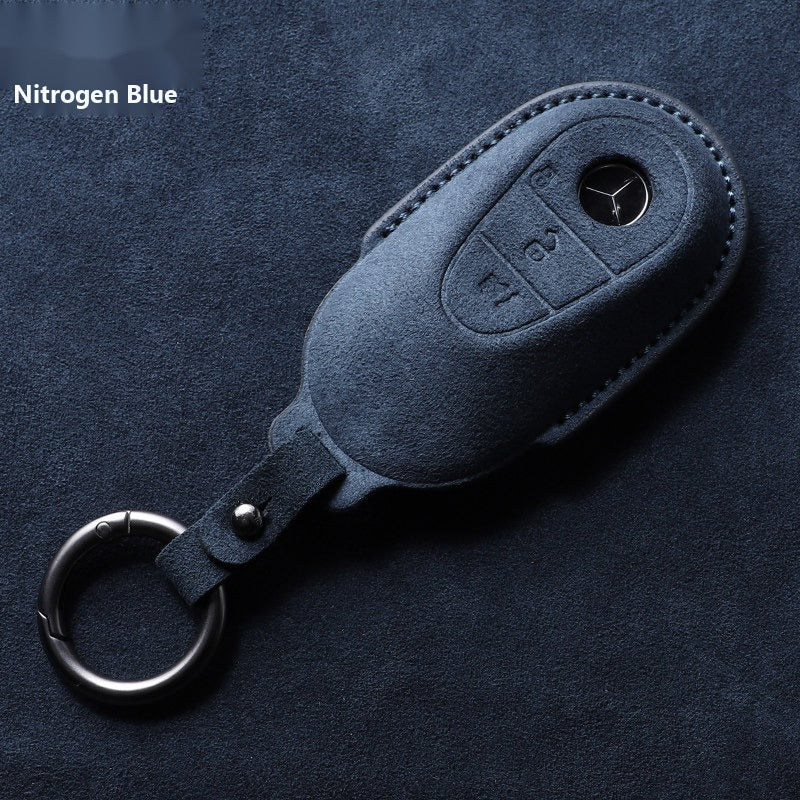 Mercedes-Benz 3D Microfiber Suede Key Case – New Oval Smart Key