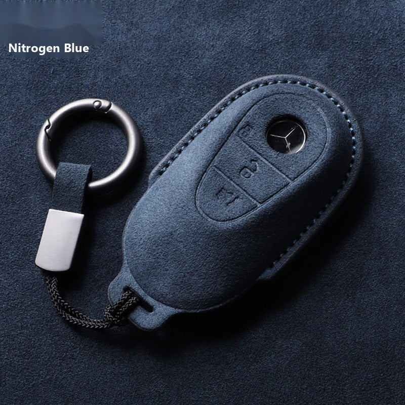 Mercedes-Benz 3D Microfiber Suede Key Case – New Oval Smart Key