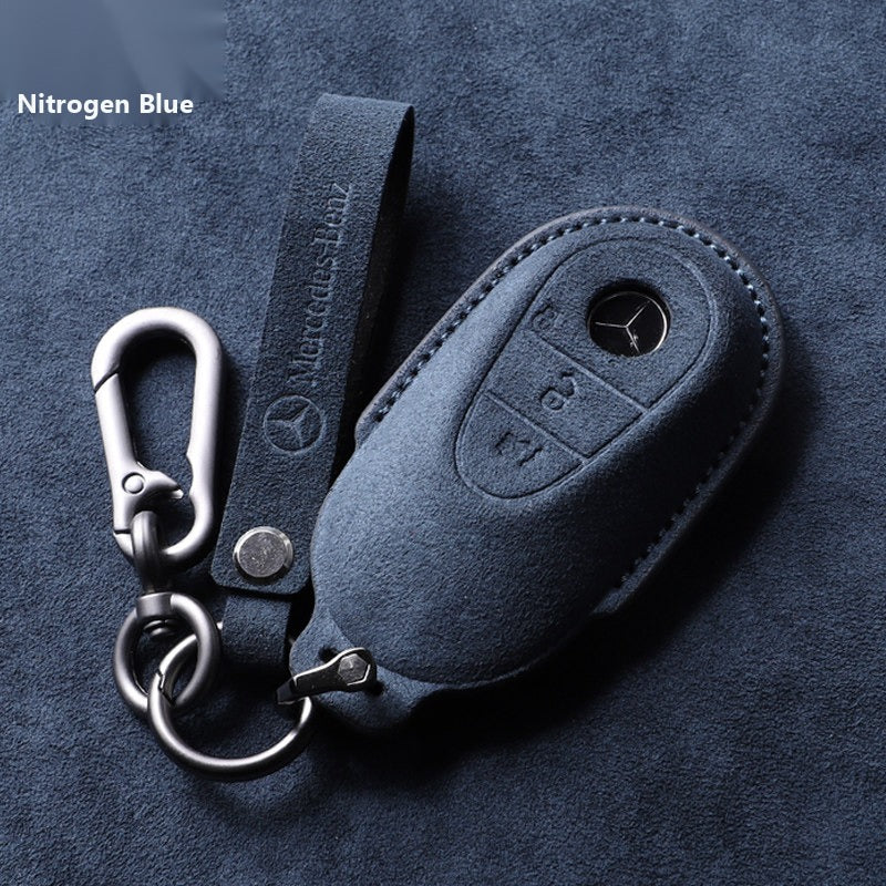 Mercedes-Benz 3D Microfiber Suede Key Case – New Oval Smart Key