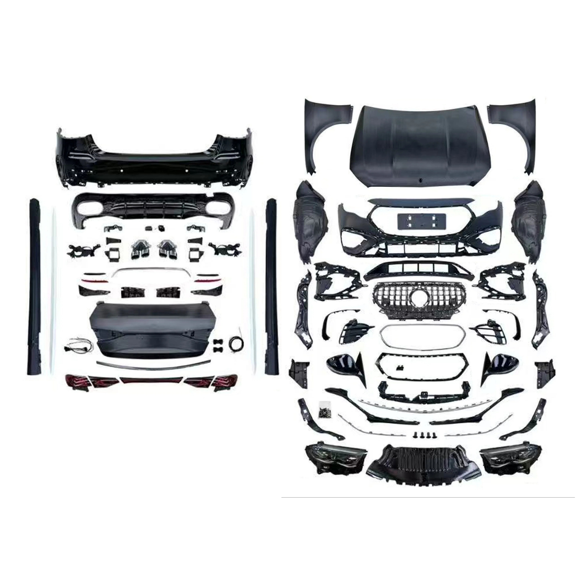 Mercedes-Benz E-Class W212 (2009–2015) to W214 E53 AMG (2024–2025) Conversion Body Kit – Bonnet, Fenders, Bumpers, Boot Lid, Side Skirts, Panamericana Grille, Headlights & Taillights