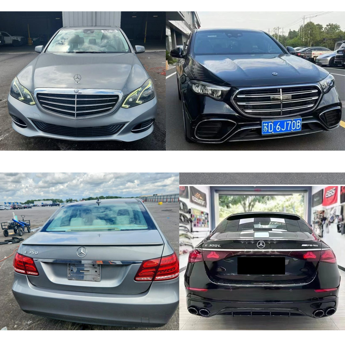 Mercedes-Benz E-Class W212 (2010–2015) to W214 E63 AMG (2023–2025) Conversion Body Kit – Bonnet, Fenders, Bumpers, Boot Lid, Panamericana Grille, Headlights & Taillights
