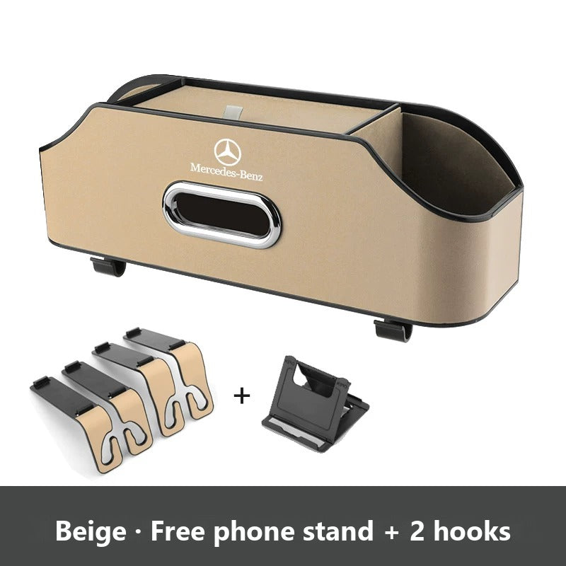 Mercedes-Benz seat-back storage tissue box