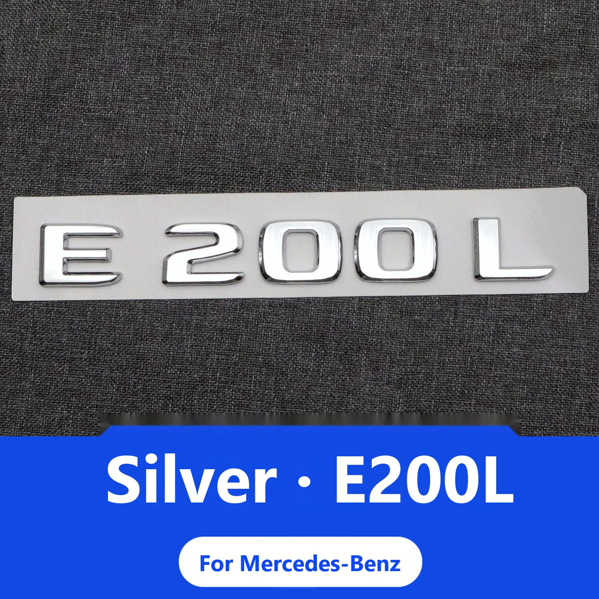 Mercedes E-Class badges and lettering