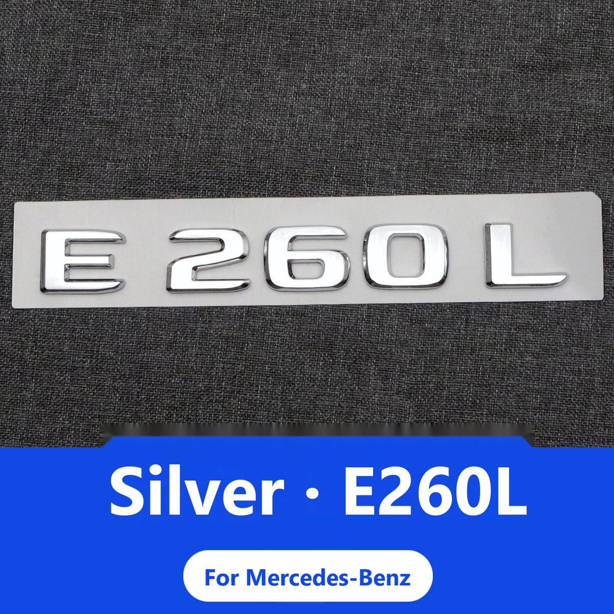 Mercedes E-Class badges and lettering
