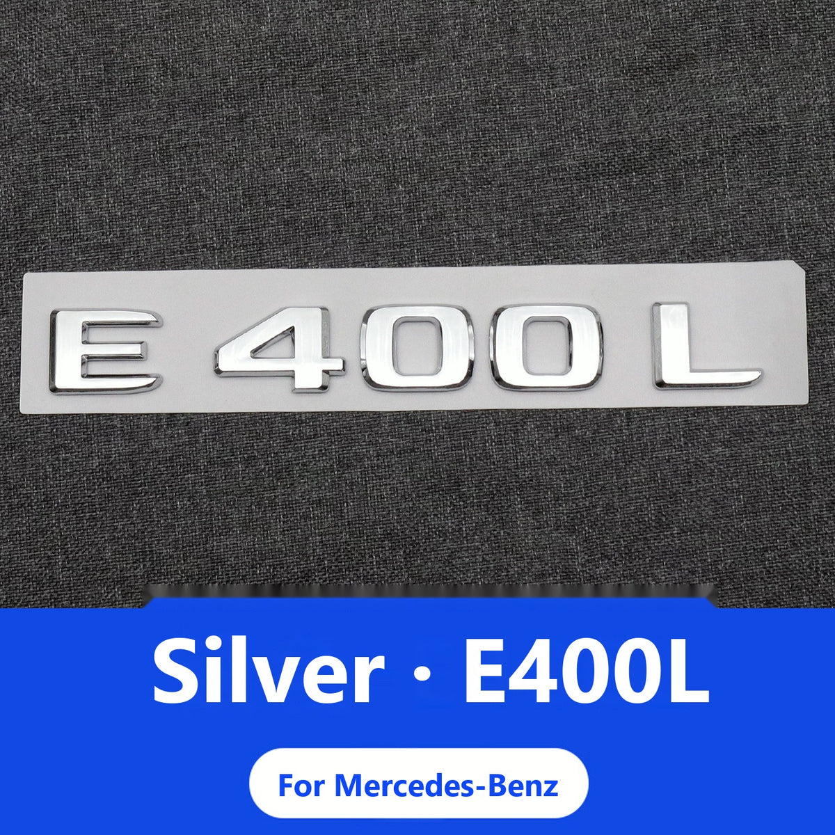 Mercedes E-Class badges and lettering