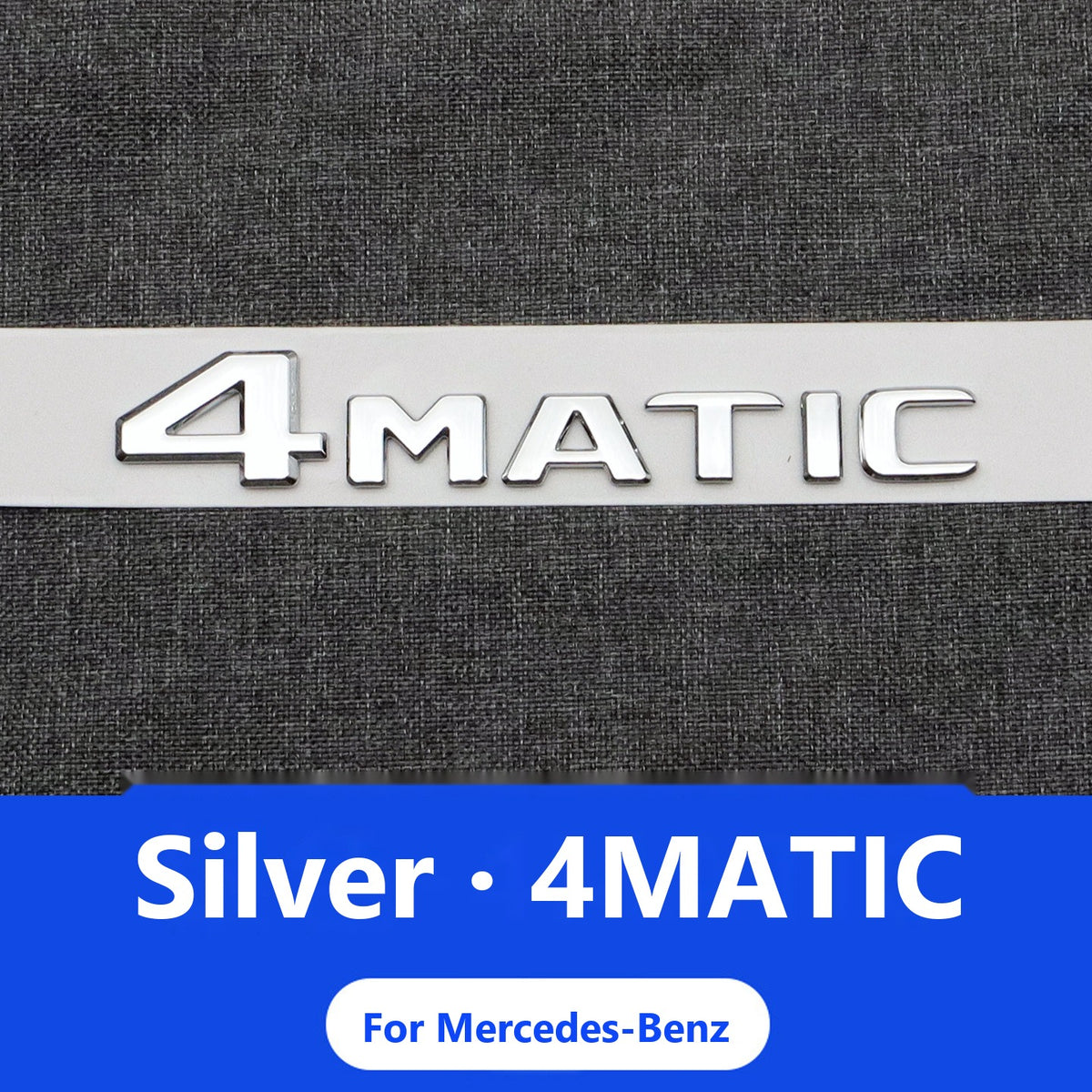 Mercedes E-Class badges and lettering