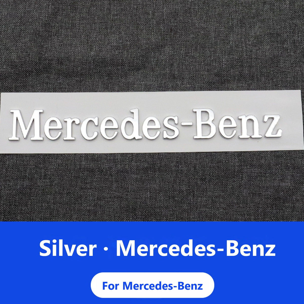 Mercedes E-Class badges and lettering
