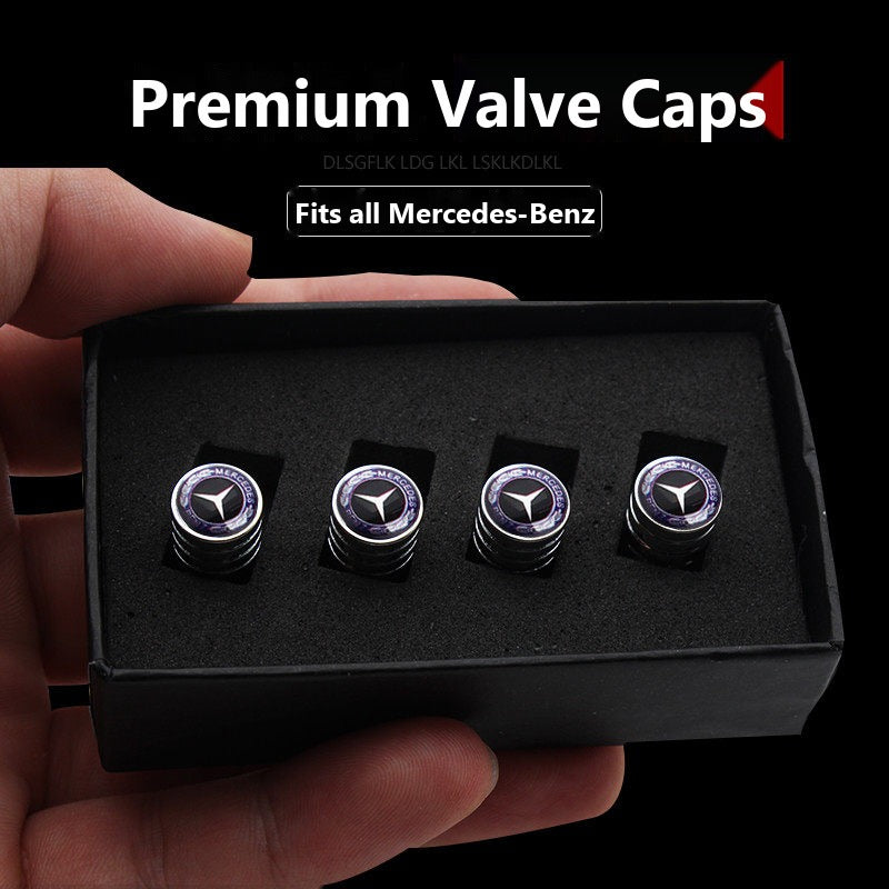 Mercedes valve stem caps