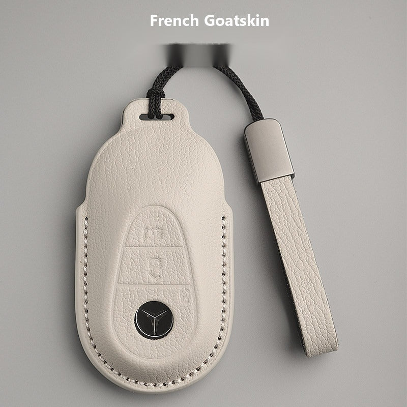 Mercedes-Benz French Goatskin Leather Key Case – New Oval Smart Key