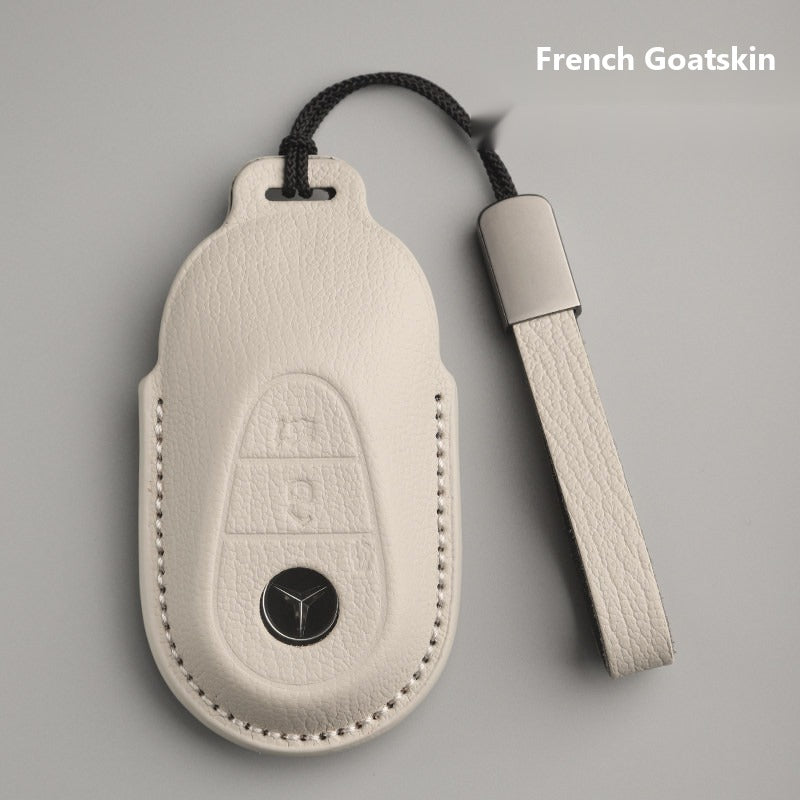 Mercedes-Benz French Goatskin Leather Key Case – New Oval Smart Key