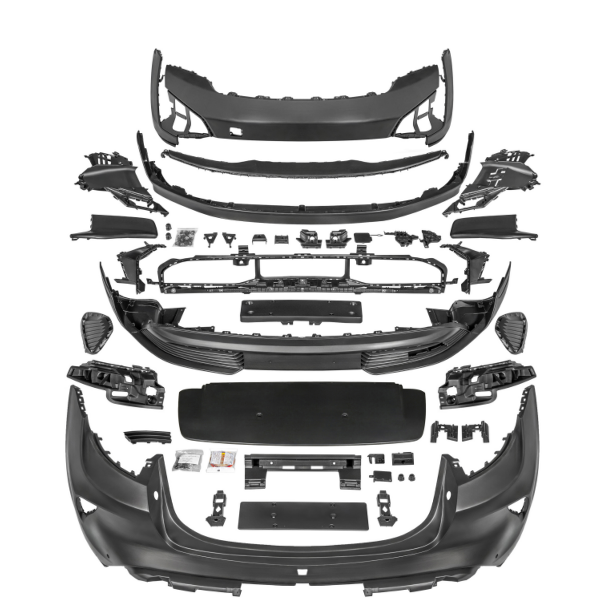Porsche Taycan 9J1 (2020–2023) to 9J1.2 Turbo GT Style Body Kit – Full Front & Rear Facelift Conversion (2024+ Look)