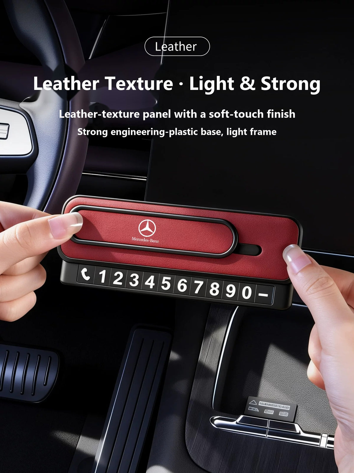 Mercedes-Benz dual-number parking card