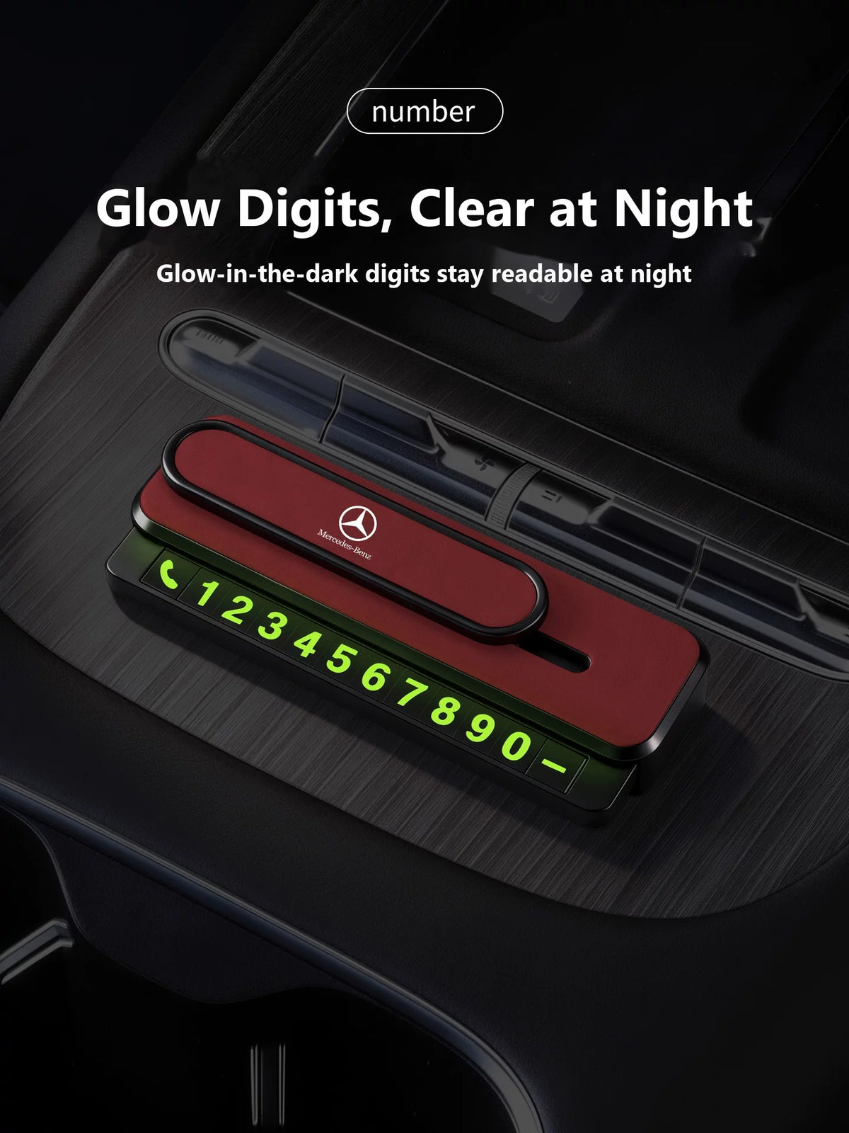 Mercedes-Benz dual-number parking card