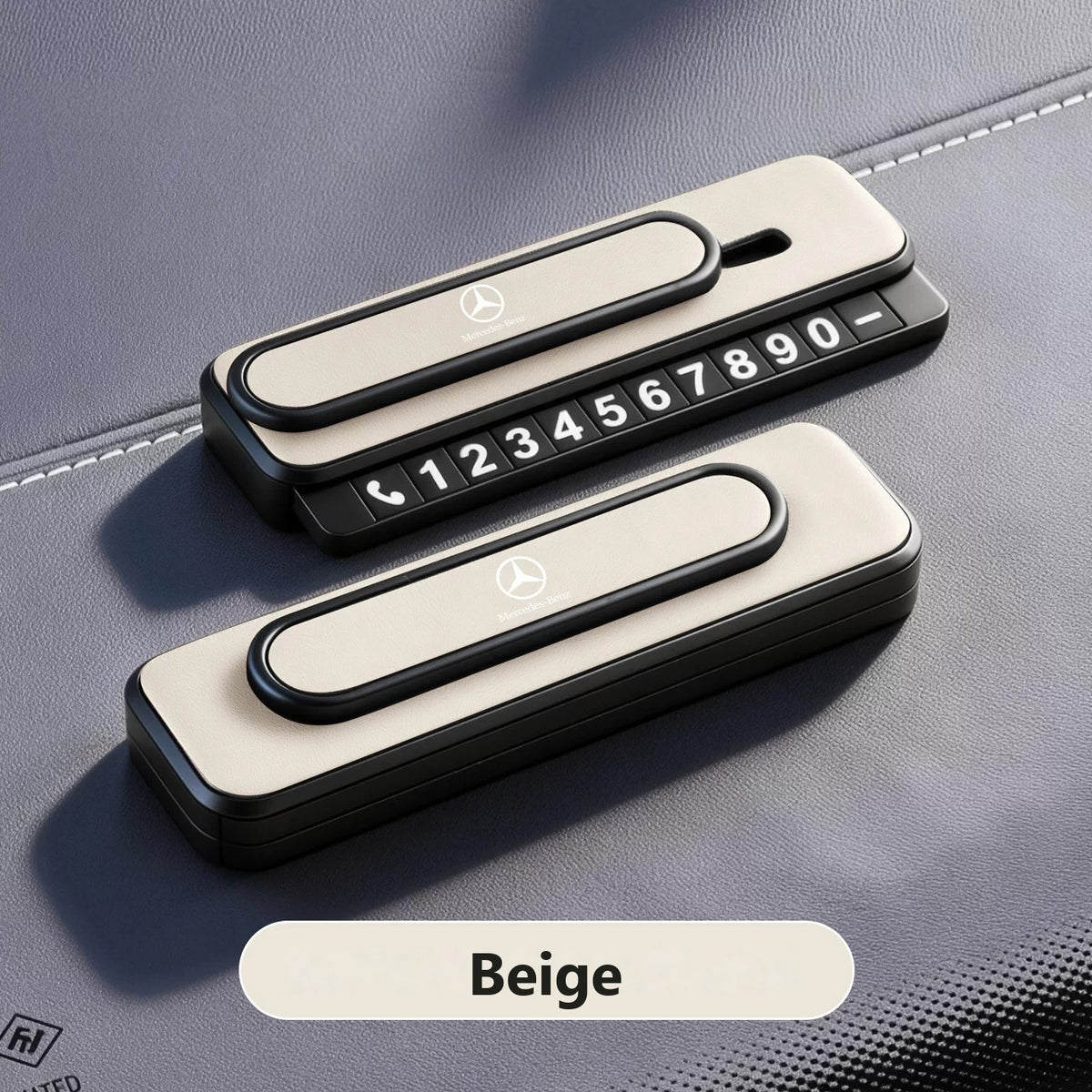 Mercedes-Benz dual-number parking card