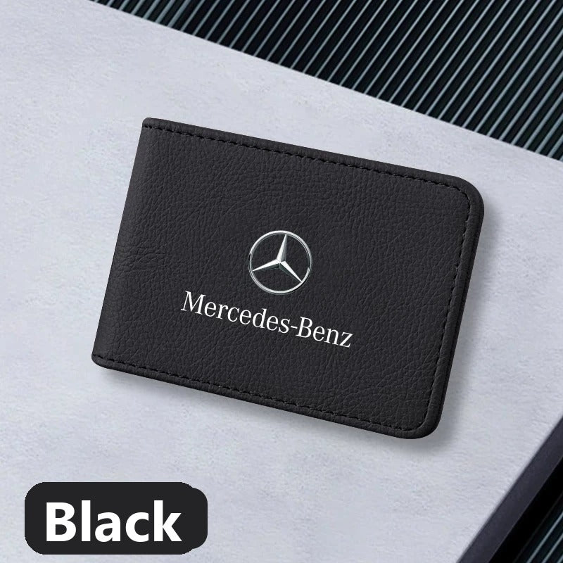 Leather license holder for Mercedes-Benz