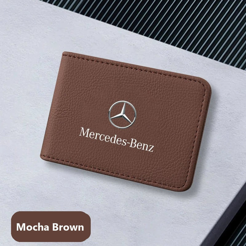 Leather license holder for Mercedes-Benz