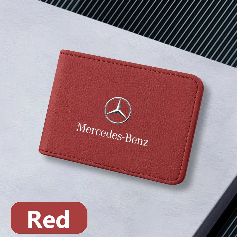 Leather license holder for Mercedes-Benz
