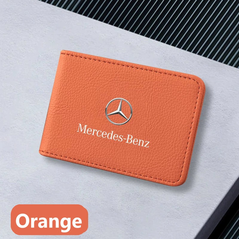 Leather license holder for Mercedes-Benz