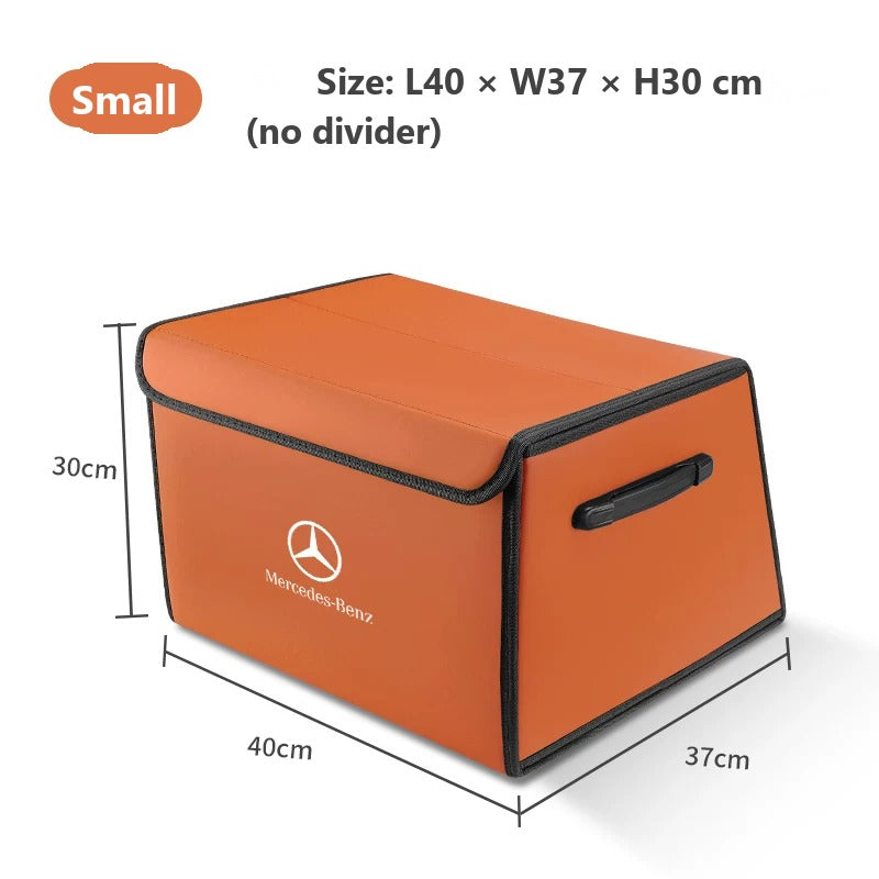 Foldable leather trunk organizer for Mercedes-Benz