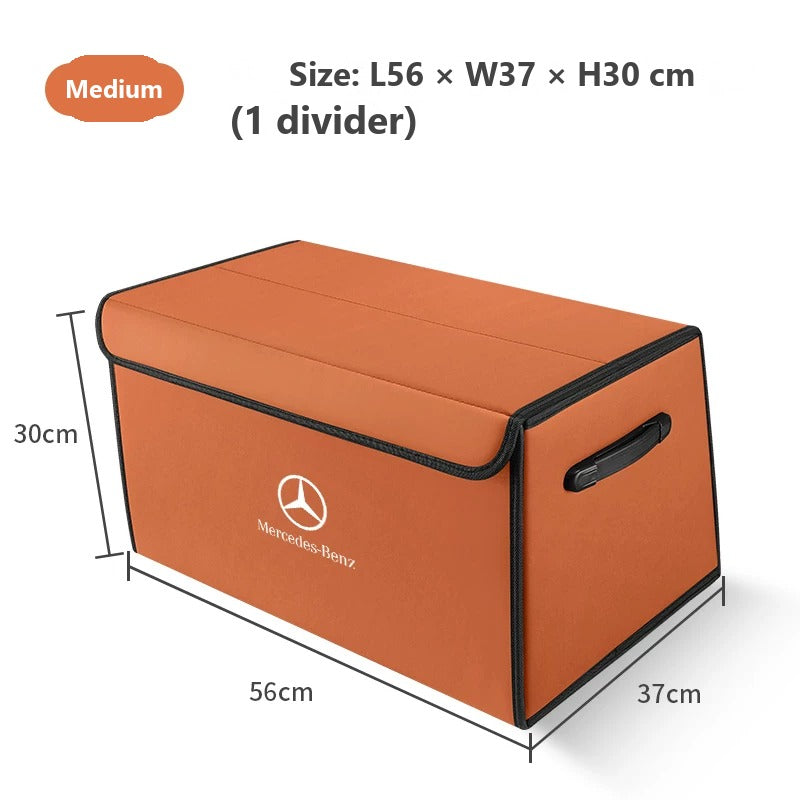 Foldable leather trunk organizer for Mercedes-Benz