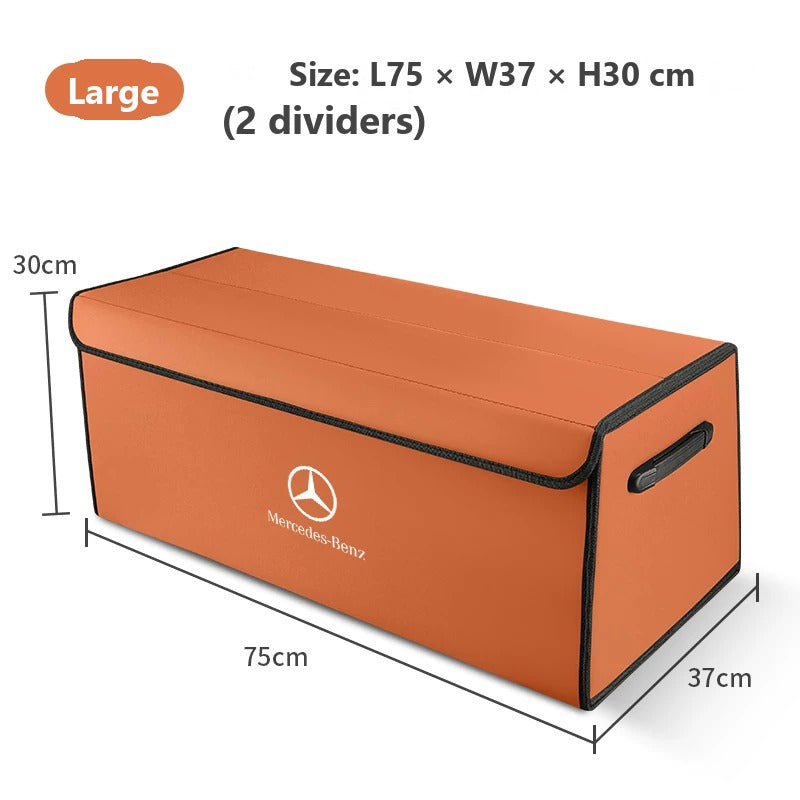 Foldable leather trunk organizer for Mercedes-Benz