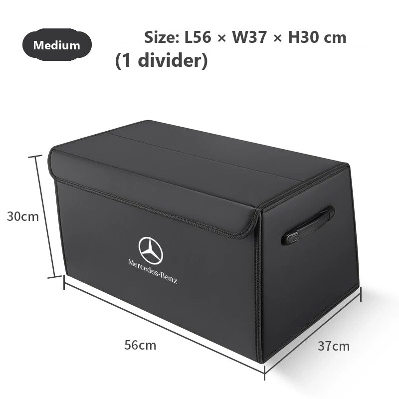 Foldable leather trunk organizer for Mercedes-Benz