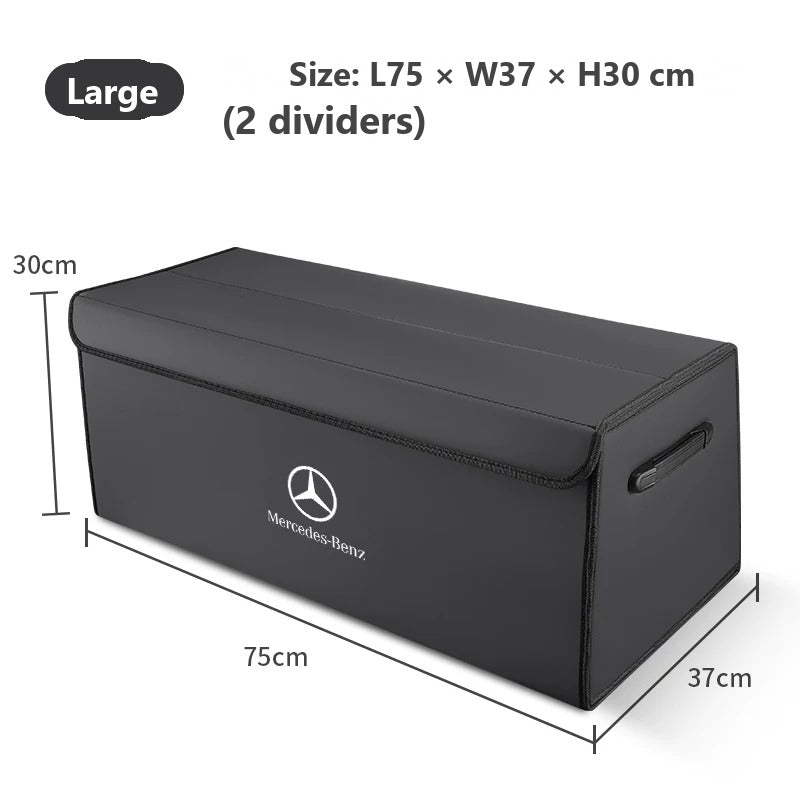 Foldable leather trunk organizer for Mercedes-Benz