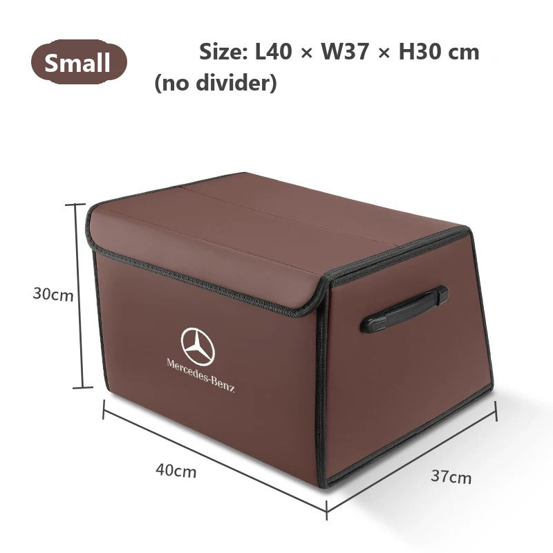 Foldable leather trunk organizer for Mercedes-Benz