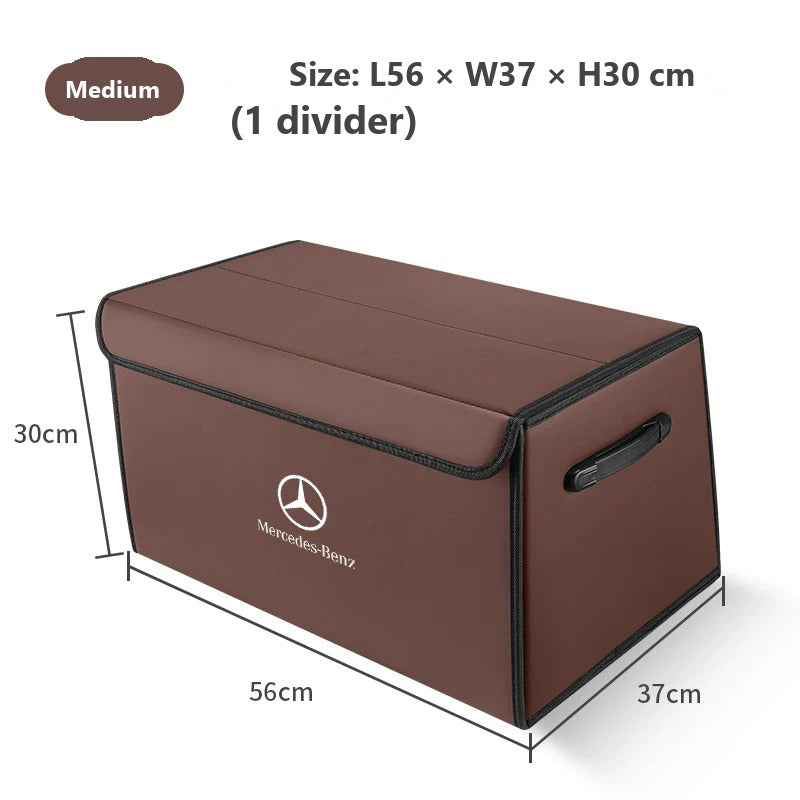 Foldable leather trunk organizer for Mercedes-Benz