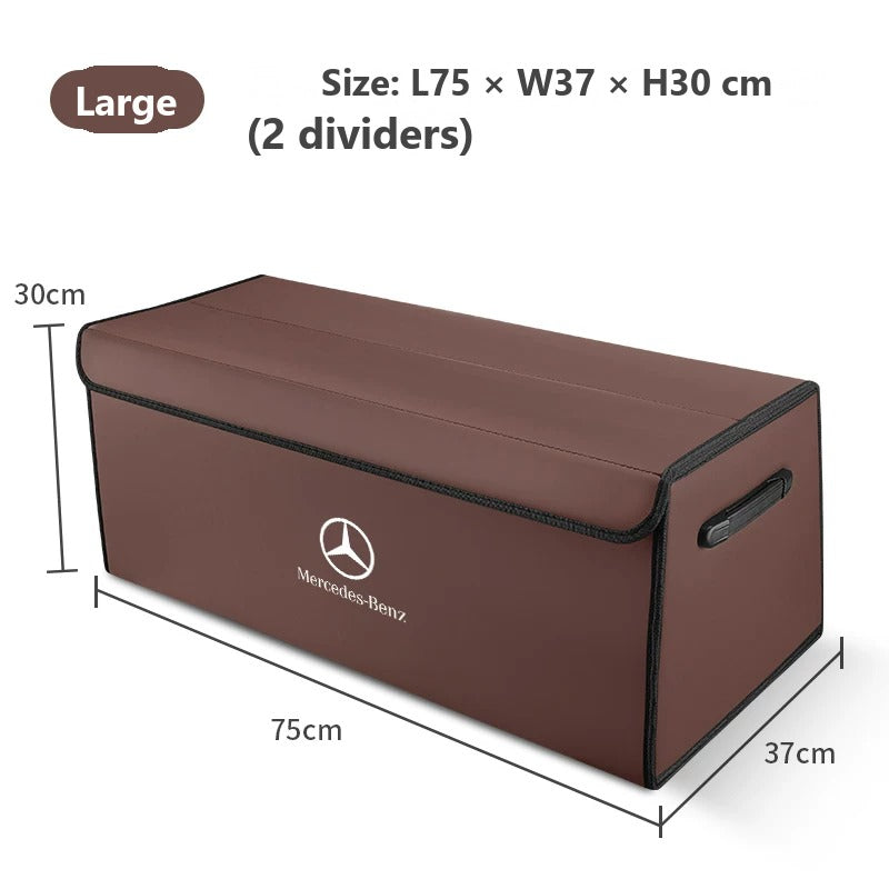 Foldable leather trunk organizer for Mercedes-Benz
