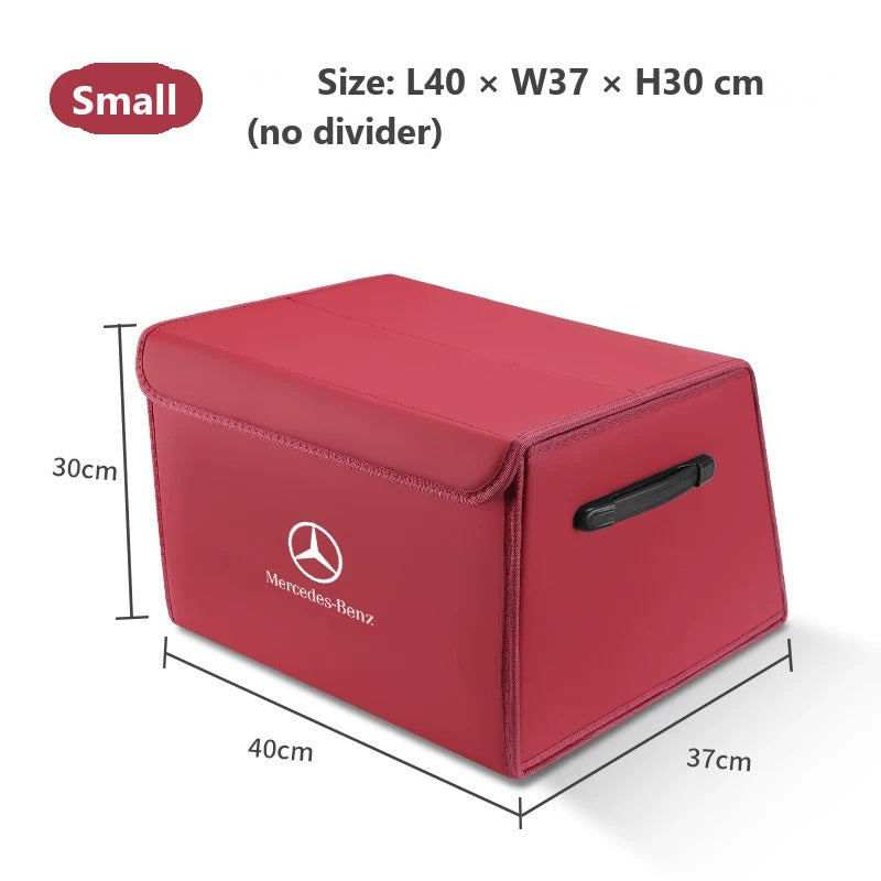Foldable leather trunk organizer for Mercedes-Benz