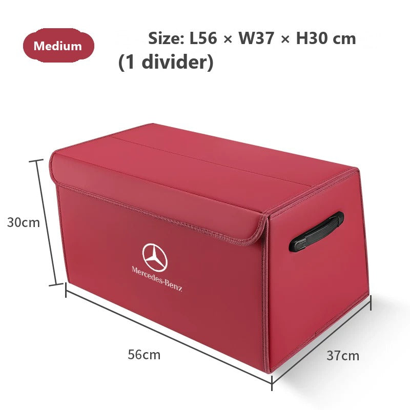 Foldable leather trunk organizer for Mercedes-Benz