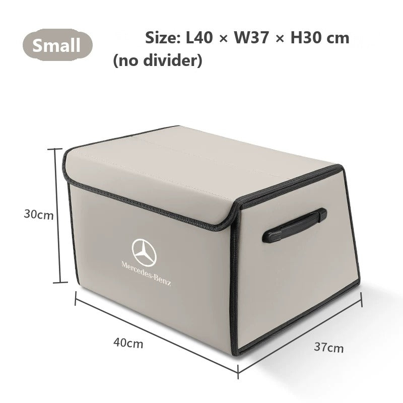 Foldable leather trunk organizer for Mercedes-Benz