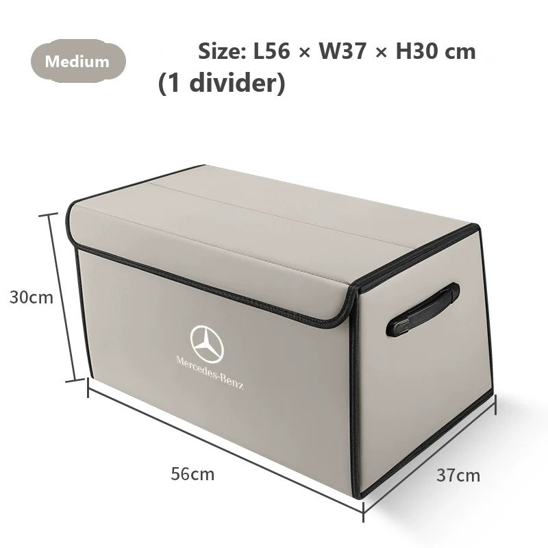 Foldable leather trunk organizer for Mercedes-Benz