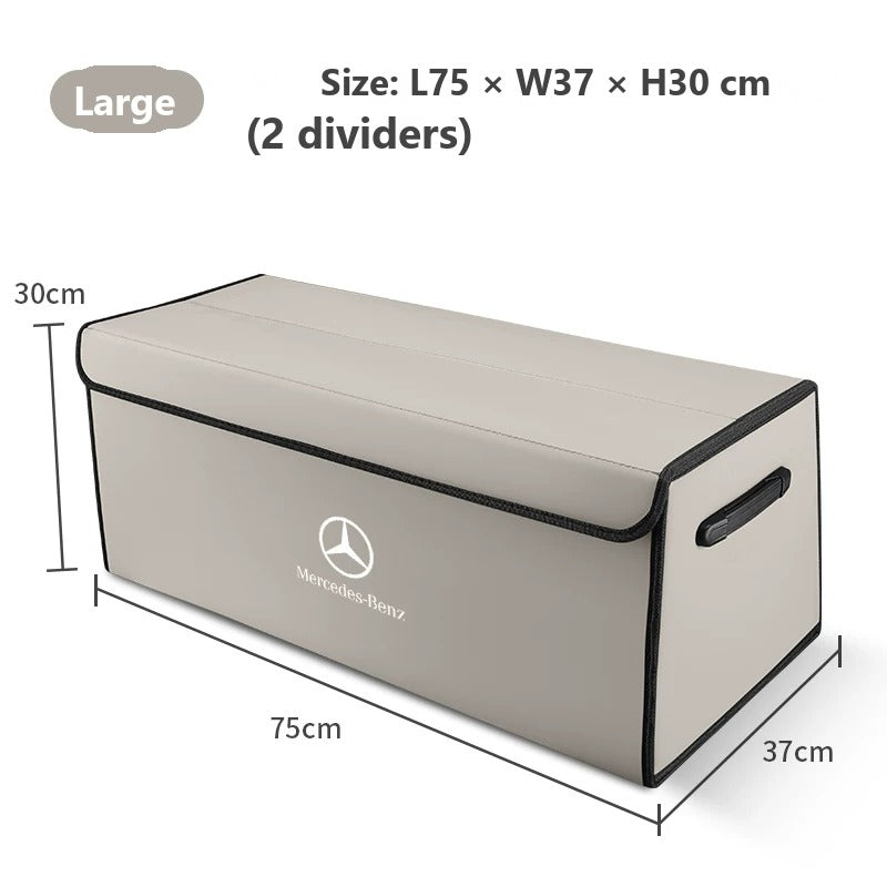 Foldable leather trunk organizer for Mercedes-Benz