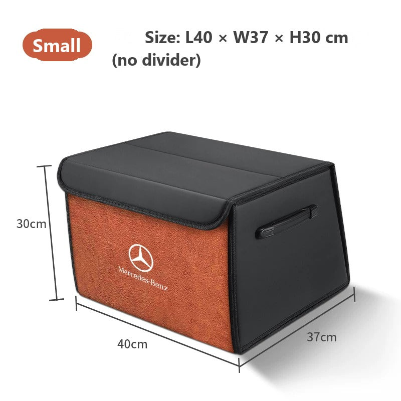 Foldable leather trunk organizer for Mercedes-Benz