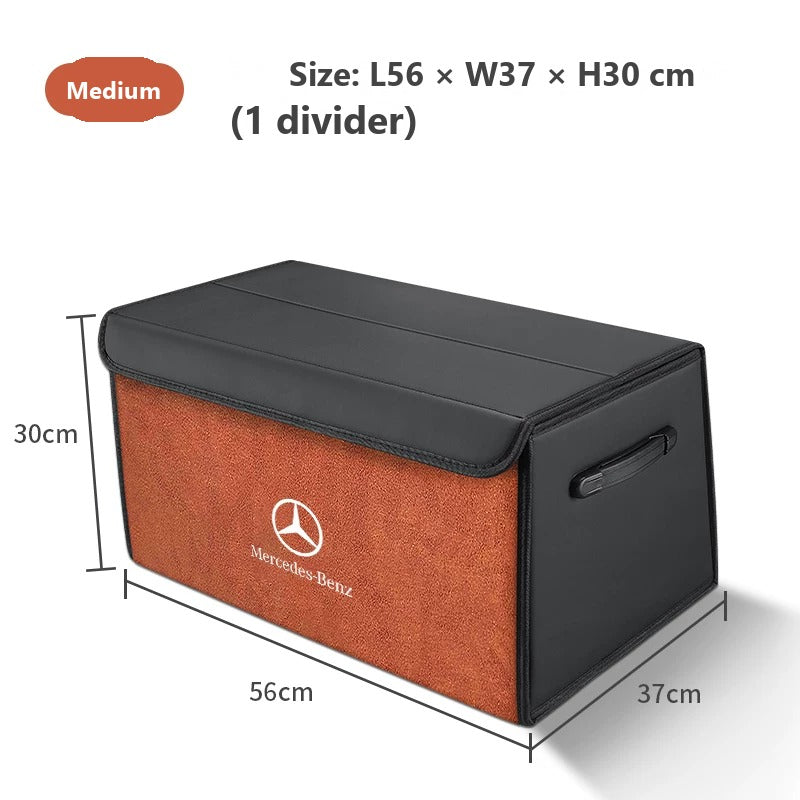 Foldable leather trunk organizer for Mercedes-Benz